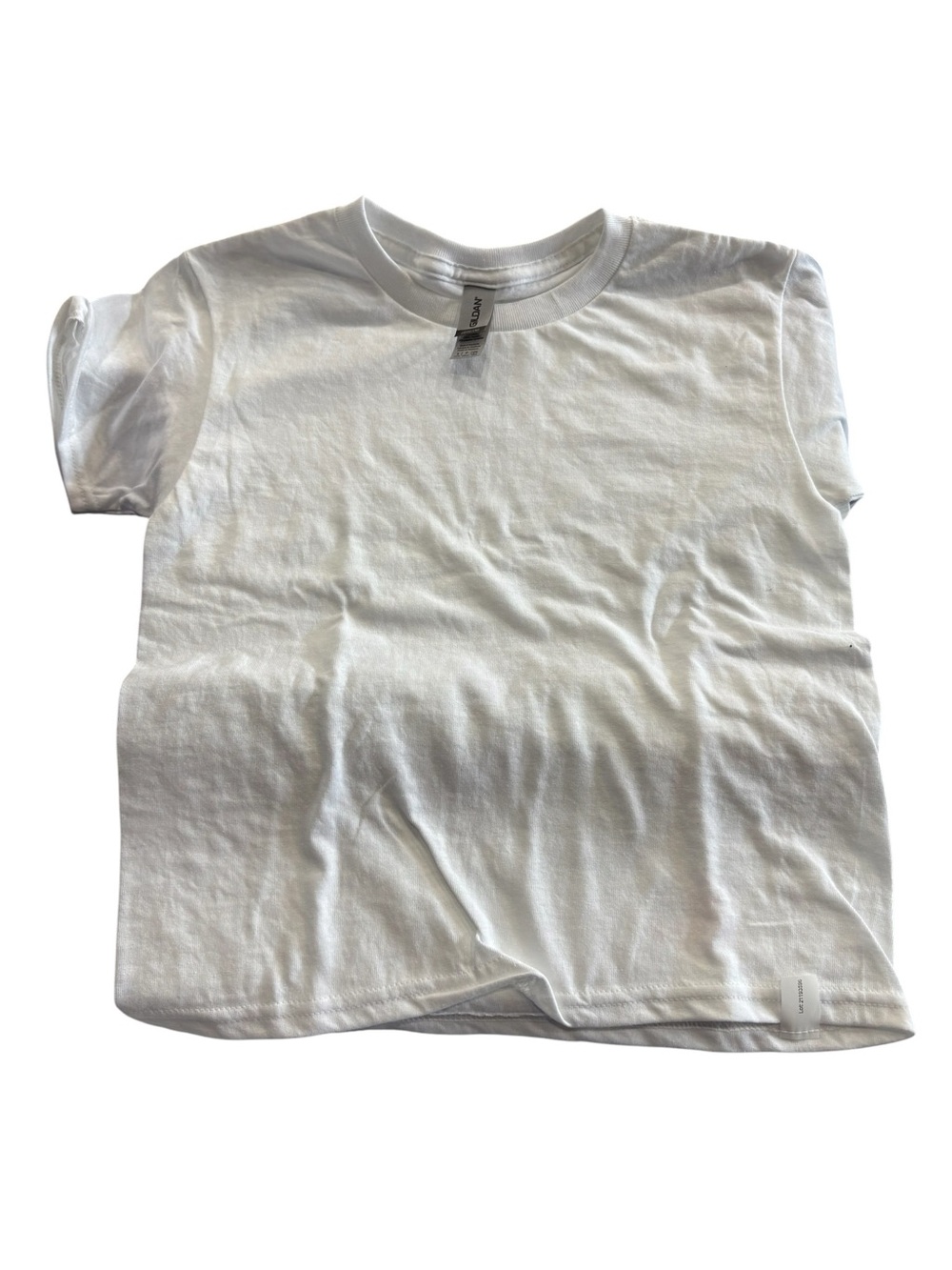Youth White Gildan shirt